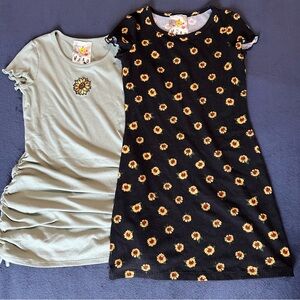 3 Listings 15$! Sunflower Print Kids Dress Set